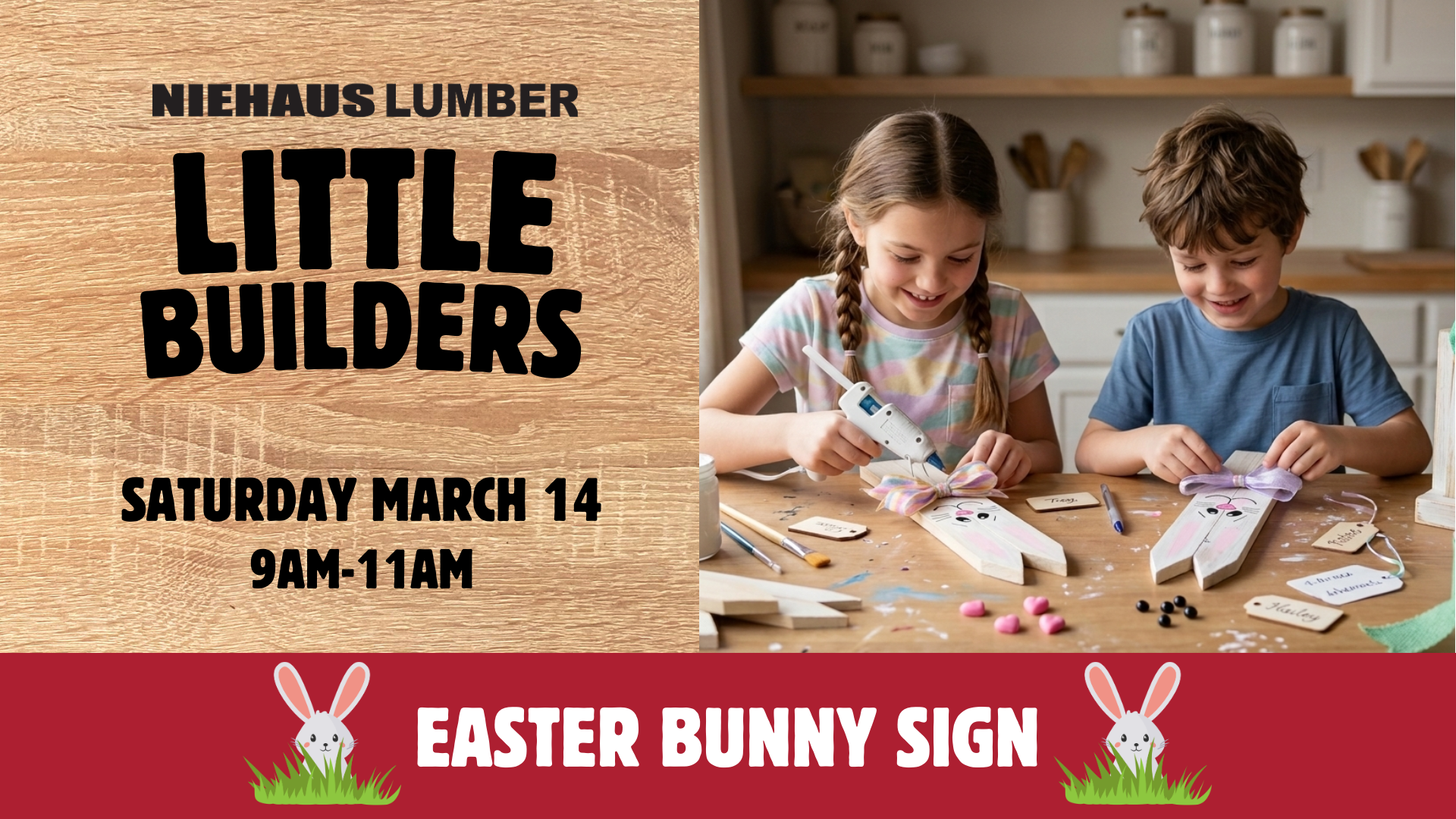 Easter bunny sign